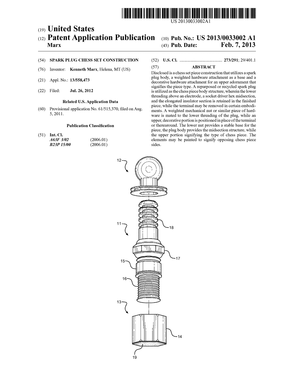 Spark Plug Chess Set Construction - diagram, schematic, and image 01