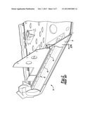 GAS TURBINE EXHAUST NOZZLE DIVERGENT FLAP SEAL diagram and image