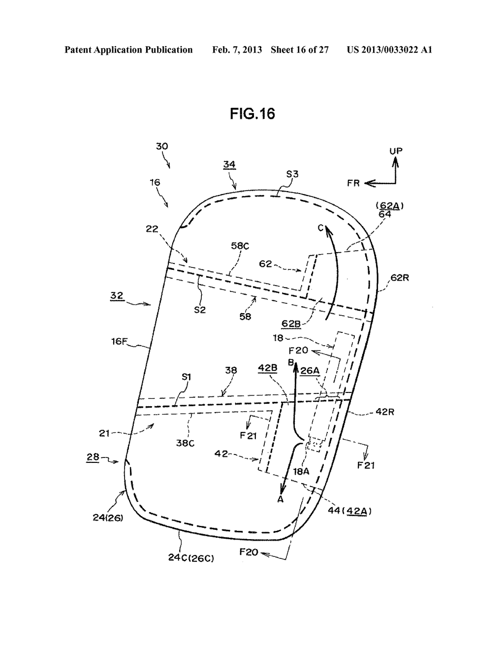 VEHICLE SIDE AIRBAG DEVICE - diagram, schematic, and image 17