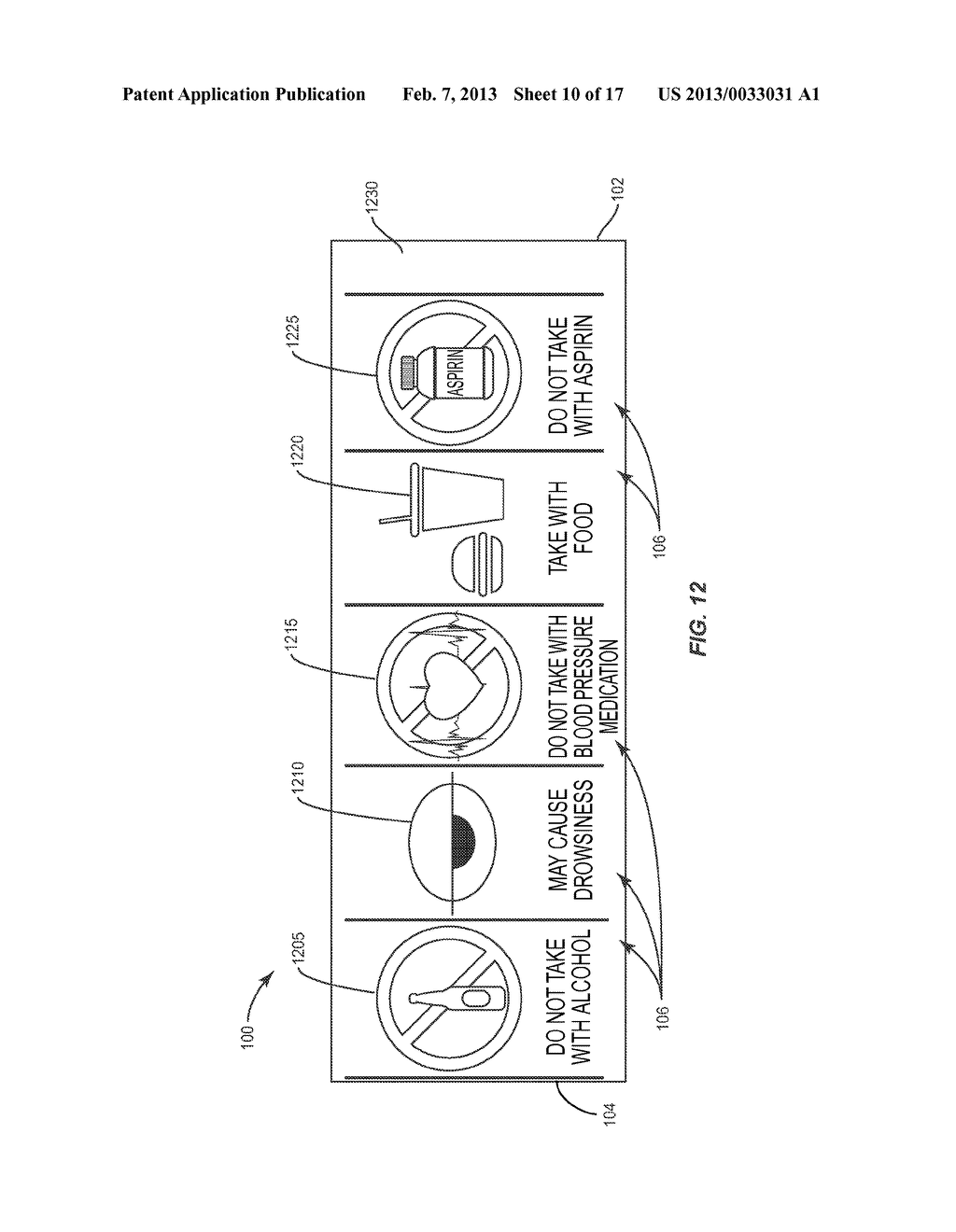 Rotating Label Warning System For A Container - diagram, schematic, and image 11