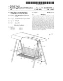 Swing with a folding back that automatically locks the swing diagram and image