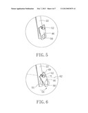 Swing with a folding back that automatically locks the swing diagram and image