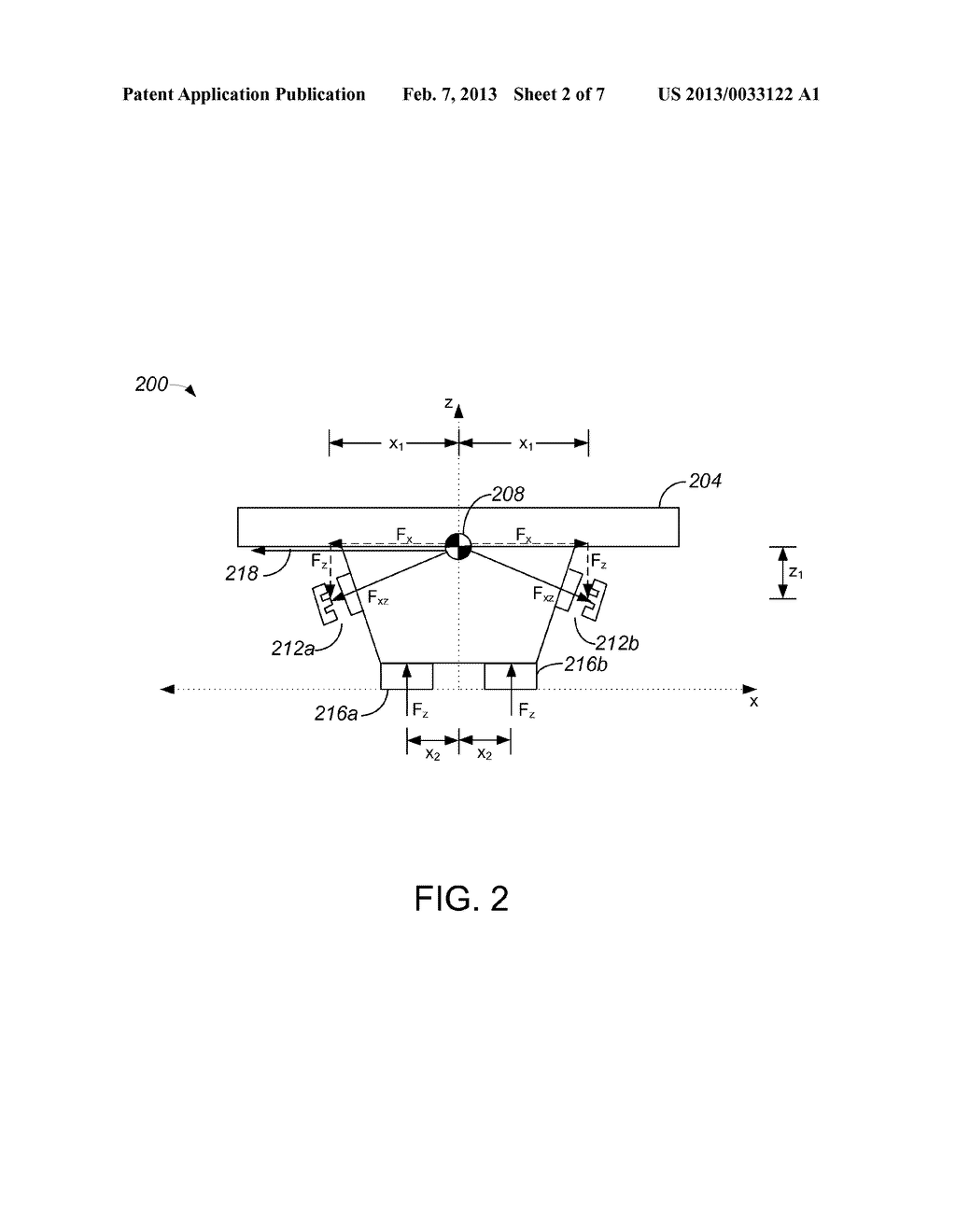 METHOD AND APPARATUS FOR DRIVING A STAGE USING ANGLED ACTUATORS FOR     PUSHPOINT MATCHING - diagram, schematic, and image 03