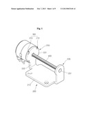 BRACKET FOR STEPPING MOTOR HAVING WELDING ZONE diagram and image