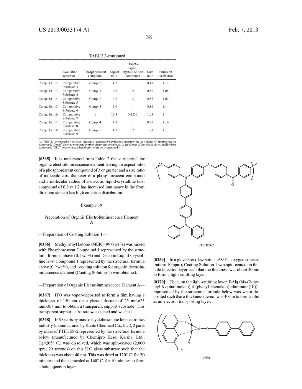 MATERIAL FOR ORGANIC ELECTROLUMINESCENCE ELEMENT AND ORGANIC     ELECTROLUMINESCENCE ELEMENT USING THE SAME, AND METHOD FOR MANUFACTURING     ORGANIC ELECTROLUMINESCENCE ELEMENT - diagram, schematic, and image 40