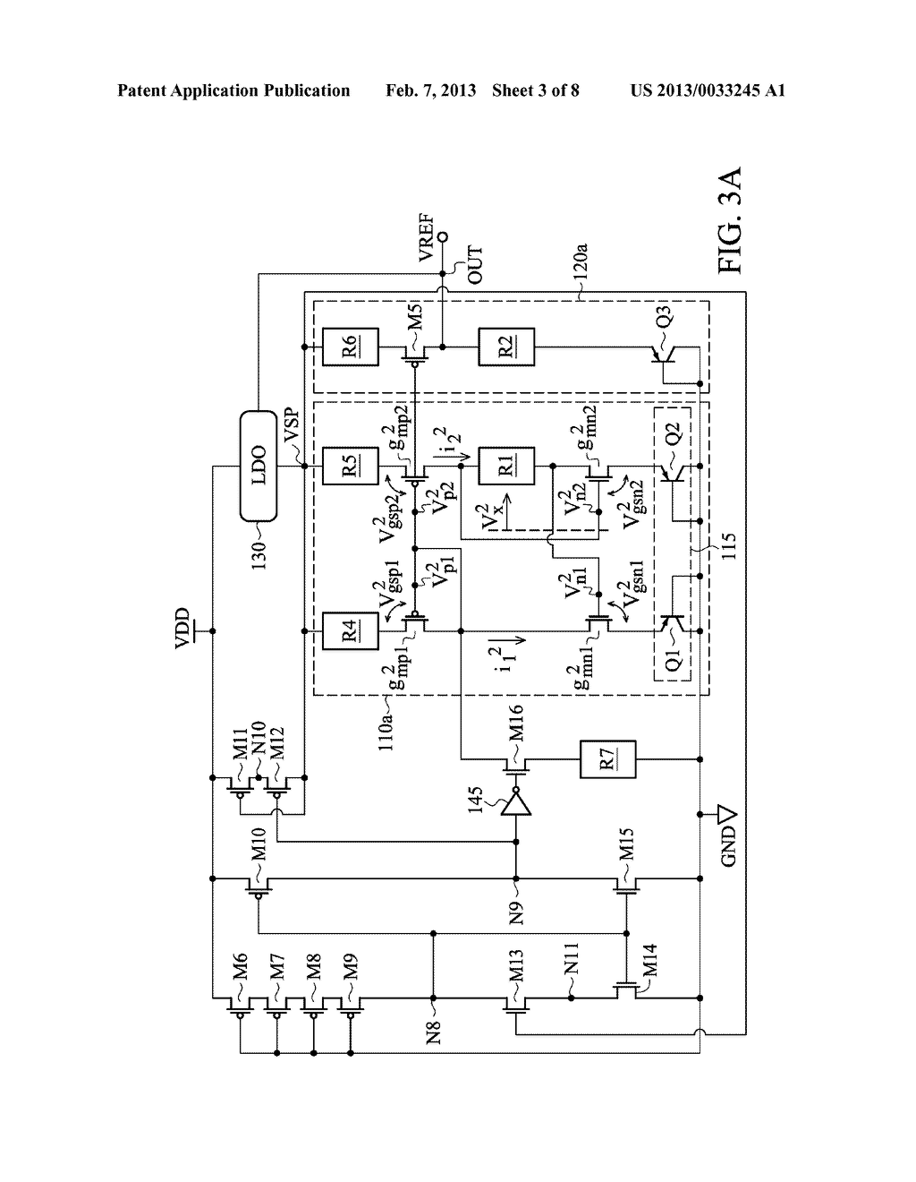 BANDGAP CIRCUIT FOR PROVIDING STABLE REFERENCE VOLTAGE - diagram, schematic, and image 04