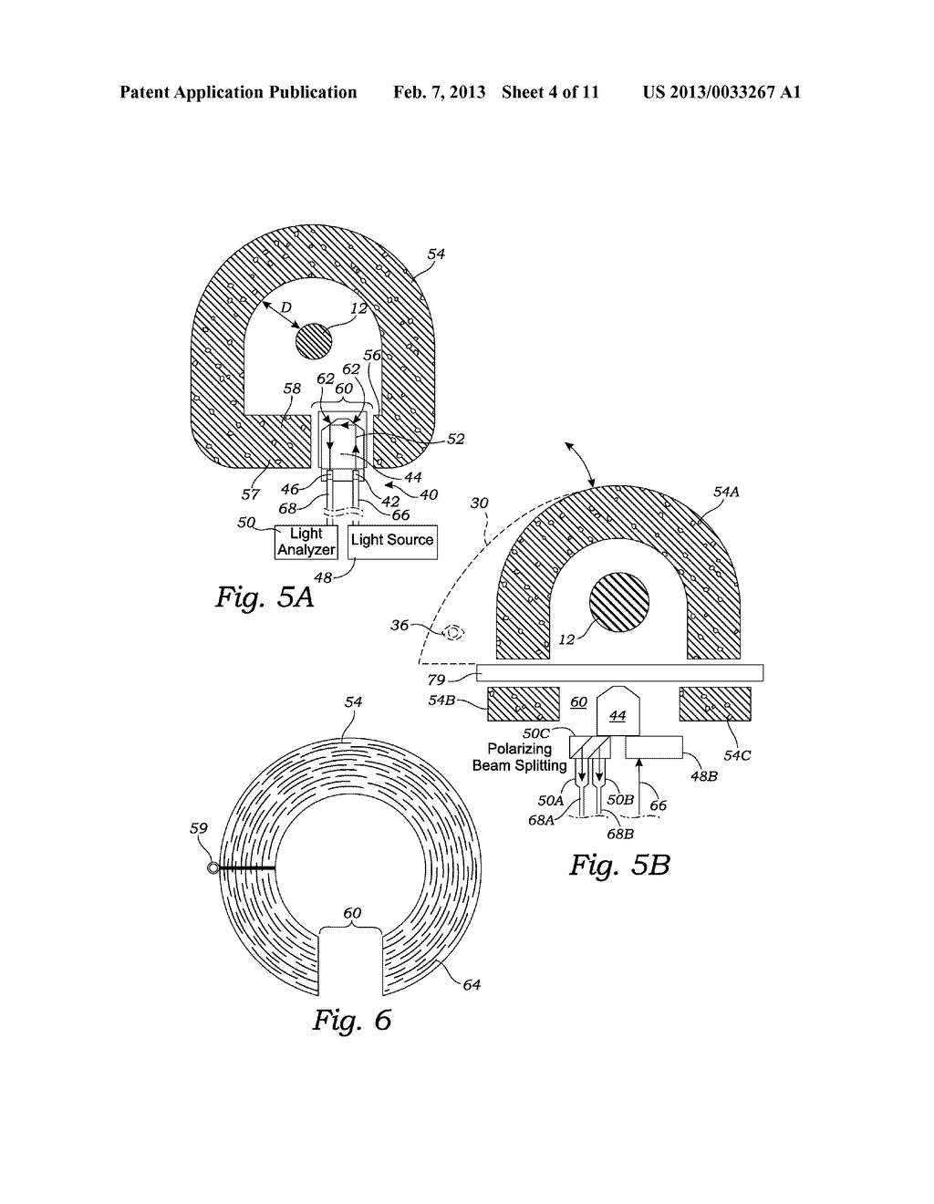 OPTICAL SENSOR ASSEMBLY FOR INSTALLATION ON A CURRENT CARRYING CABLE - diagram, schematic, and image 05