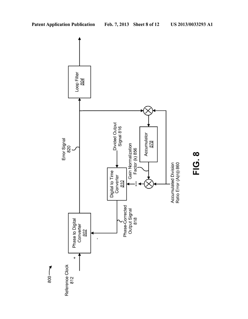 PHASE LOCKED LOOP WITH PHASE CORRECTION IN THE FEEDBACK LOOP - diagram, schematic, and image 09