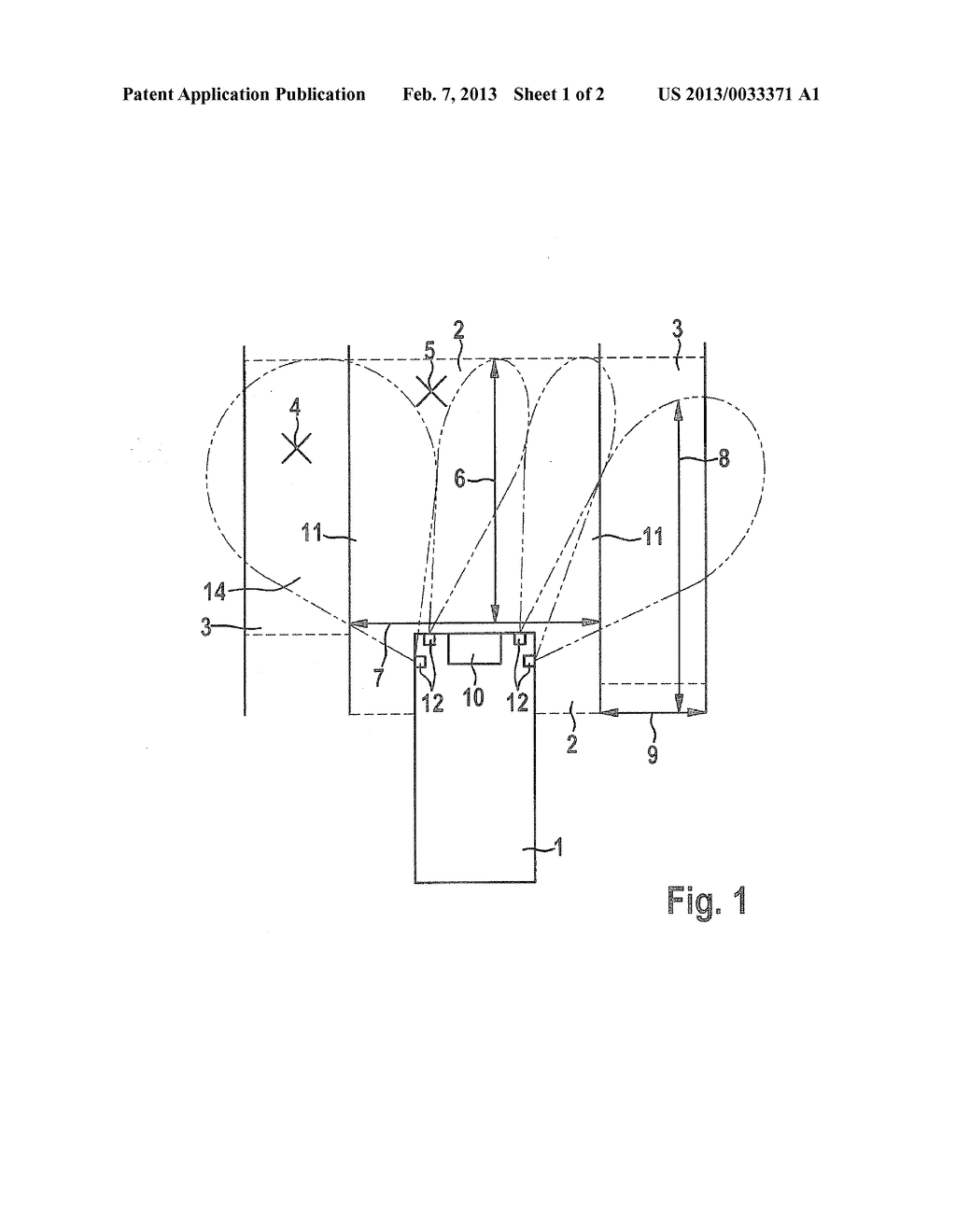 METHOD FOR WARNING OF AN OBJECT IN THE VICINITY OF A VEHICLE AND DRIVING     ASSISTANCE SYSTEM - diagram, schematic, and image 02