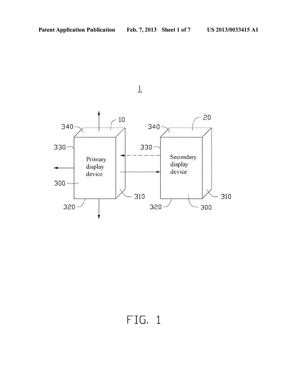 DISPLAY SYSTEM USING AT LEAST TWO SIMILAR DISPLAY DEVICES AND METHOD     THEREOF - diagram, schematic, and image 02