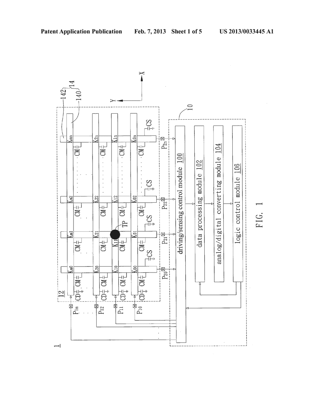 TOUCH SENSING APPARATUS AND TOUCH SENSING METHOD - diagram, schematic, and image 02