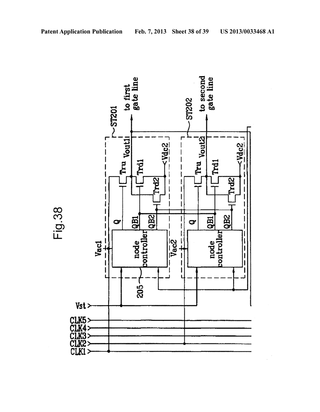 SCANNING SIGNAL LINE DRIVE CIRCUIT AND DISPLAY DEVICE PROVIDED WITH SAME - diagram, schematic, and image 39