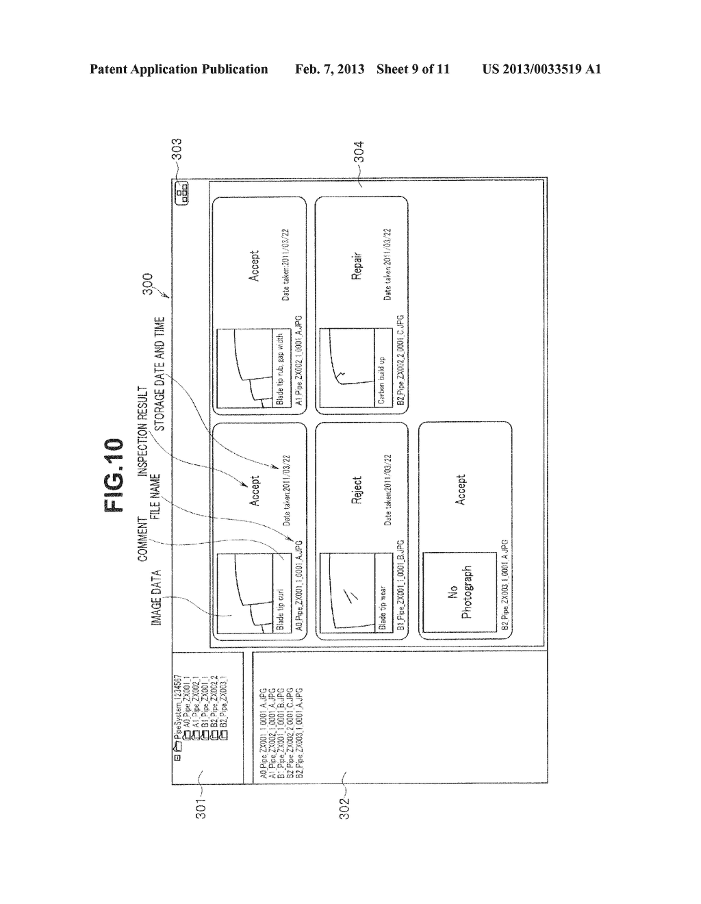 INSPECTION IMAGE DISPLAY APPARATUS, INSPECTION IMAGE DISPLAY METHOD AND     STORAGE MEDIUM - diagram, schematic, and image 10