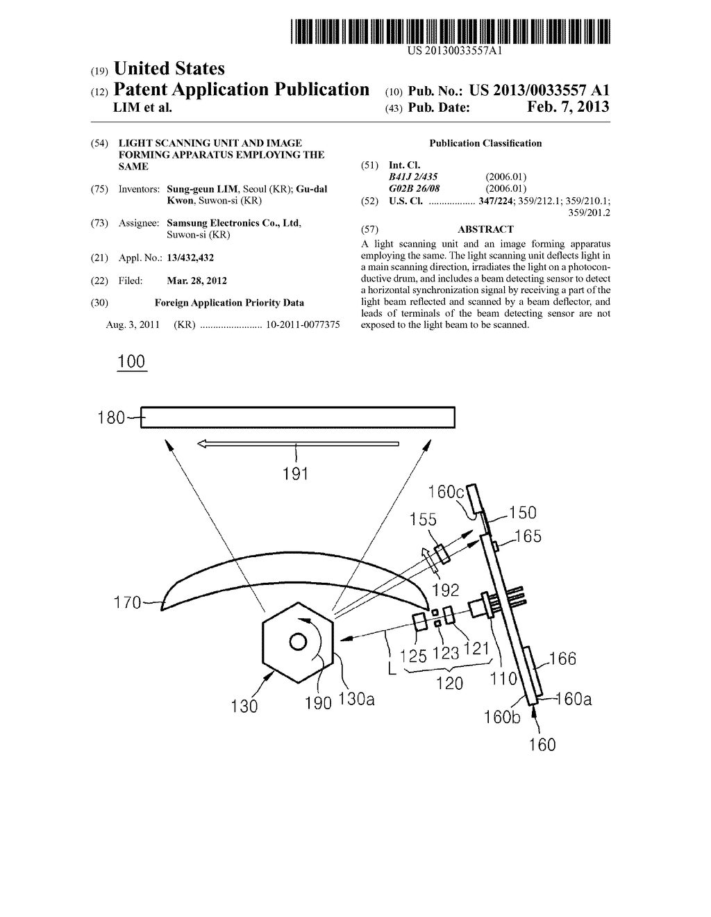 LIGHT SCANNING UNIT AND IMAGE FORMING APPARATUS EMPLOYING THE SAME - diagram, schematic, and image 01