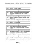 COMBINING A THREE-DIMENSIONAL MESSAGE WITH THREE-DIMENSIONAL VIDEO CONTENT diagram and image