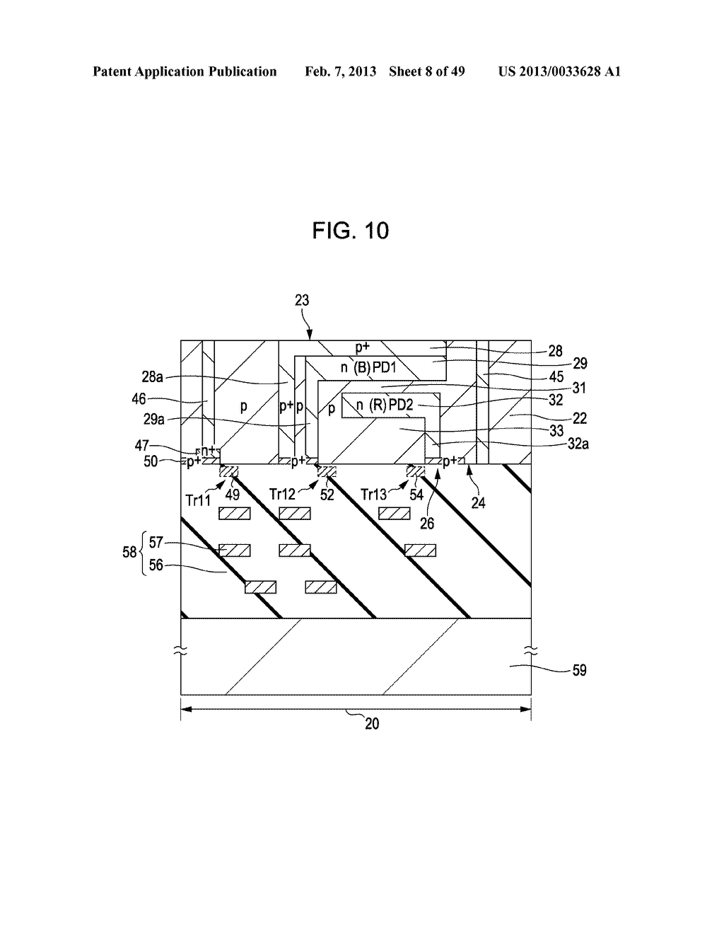 SOLID-STATE IMAGING DEVICE, METHOD OF MANUFACTURING THE SAME, AND     ELECTRONIC APPARATUS - diagram, schematic, and image 09