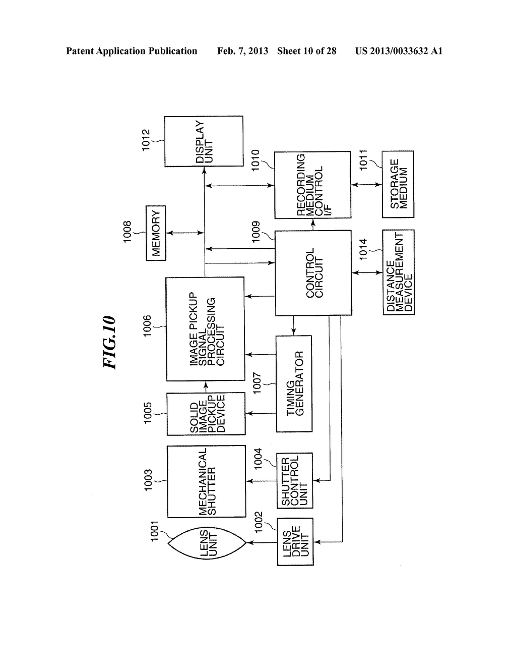 IMAGE PICKUP DEVICE THAT IS PROVIDED WITH PERIPHERAL CIRCUITS TO PREVENT     CHIP AREA FROM BEING INCREASED, AND IMAGE PICKUP APPARATUS - diagram, schematic, and image 11