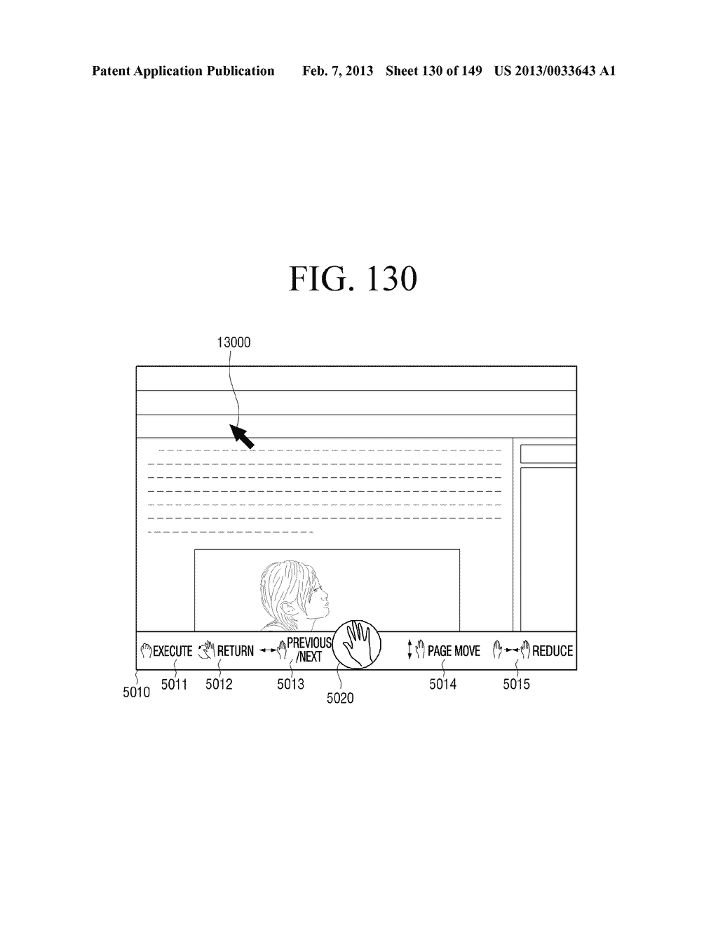 METHOD FOR CONTROLLING ELECTRONIC APPARATUS BASED ON VOICE RECOGNITION AND     MOTION RECOGNITION, AND ELECTRONIC APPARATUS APPLYING THE SAME - diagram, schematic, and image 131