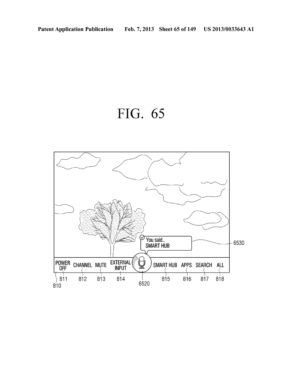 METHOD FOR CONTROLLING ELECTRONIC APPARATUS BASED ON VOICE RECOGNITION AND     MOTION RECOGNITION, AND ELECTRONIC APPARATUS APPLYING THE SAME - diagram, schematic, and image 66