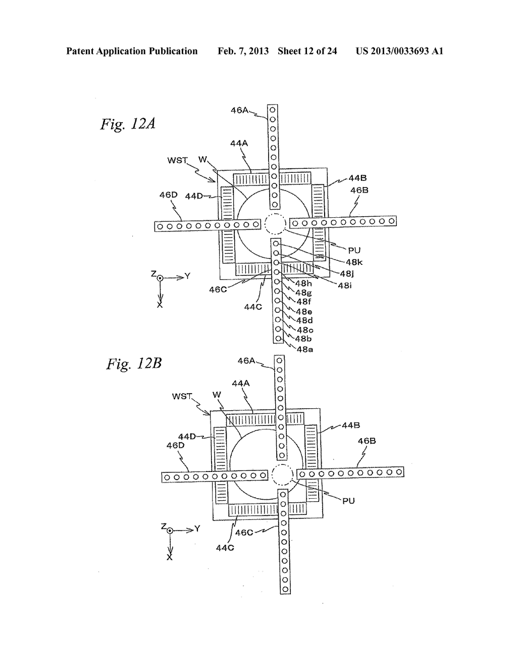 MOVABLE BODY DRIVE METHOD, MOVABLE BODY DRIVE SYSTEM, PATTERN FORMATION     METHOD, PATTERN FORMING APPARATUS, EXPOSURE METHOD, EXPOSURE APPARATUS,     AND DEVICE MANUFACTURING METHOD - diagram, schematic, and image 13