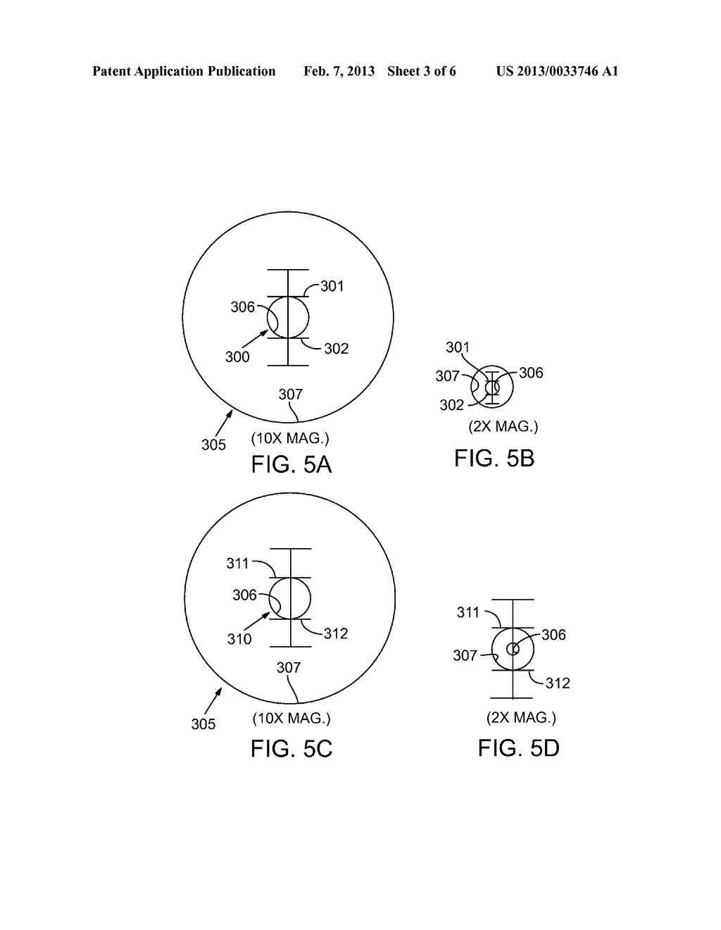 VARIABLE RETICLE FOR OPTICAL SIGHTING DEVICES RESPONSIVE TO OPTICAL     MAGNIFICATION ADJUSTMENT - diagram, schematic, and image 04