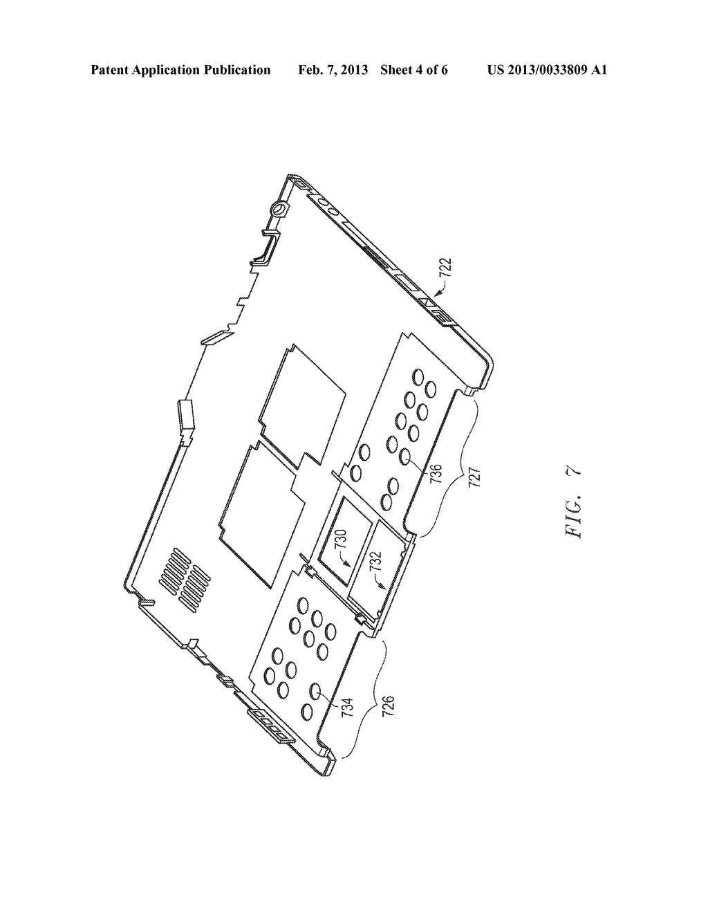 Portable Computing Device with Wireless Capability While in Folded     Position - diagram, schematic, and image 05