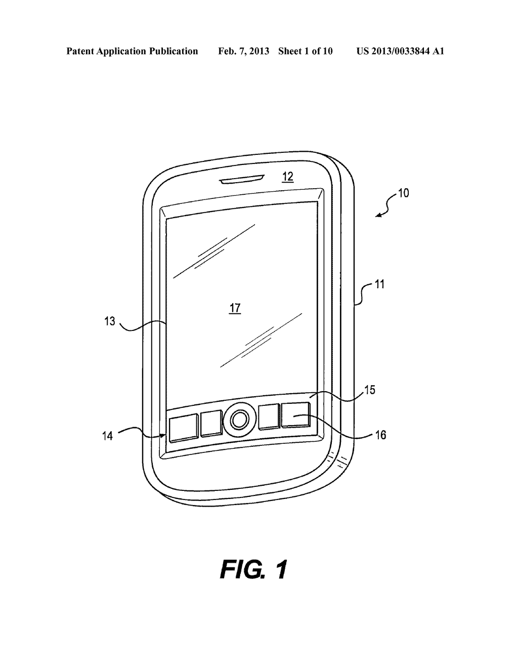 HANDHELD ELECTRONIC DEVICE HAVING A FLEXIBLE DISPLAY - diagram, schematic, and image 02