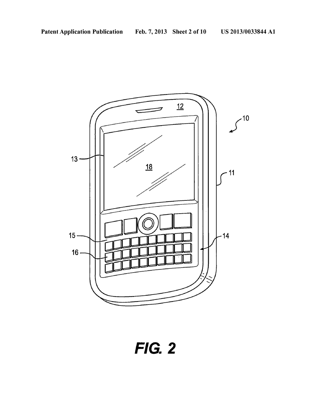 HANDHELD ELECTRONIC DEVICE HAVING A FLEXIBLE DISPLAY - diagram, schematic, and image 03