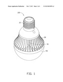 HEAT DISSIPATION MODULE AND LED ILLUMINATION DEVICE USING THE SAME diagram and image