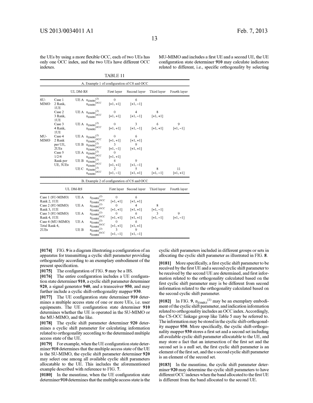 METHOD AND APPARATUS FOR TRANSCEIVING A CYCLIC SHIFT PARAMETER WHICH     INDICATES ORTHOGONALITY - diagram, schematic, and image 24