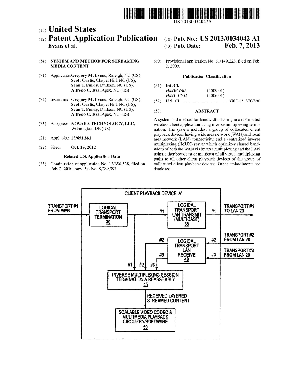 SYSTEM AND METHOD FOR STREAMING MEDIA CONTENT - diagram, schematic, and image 01