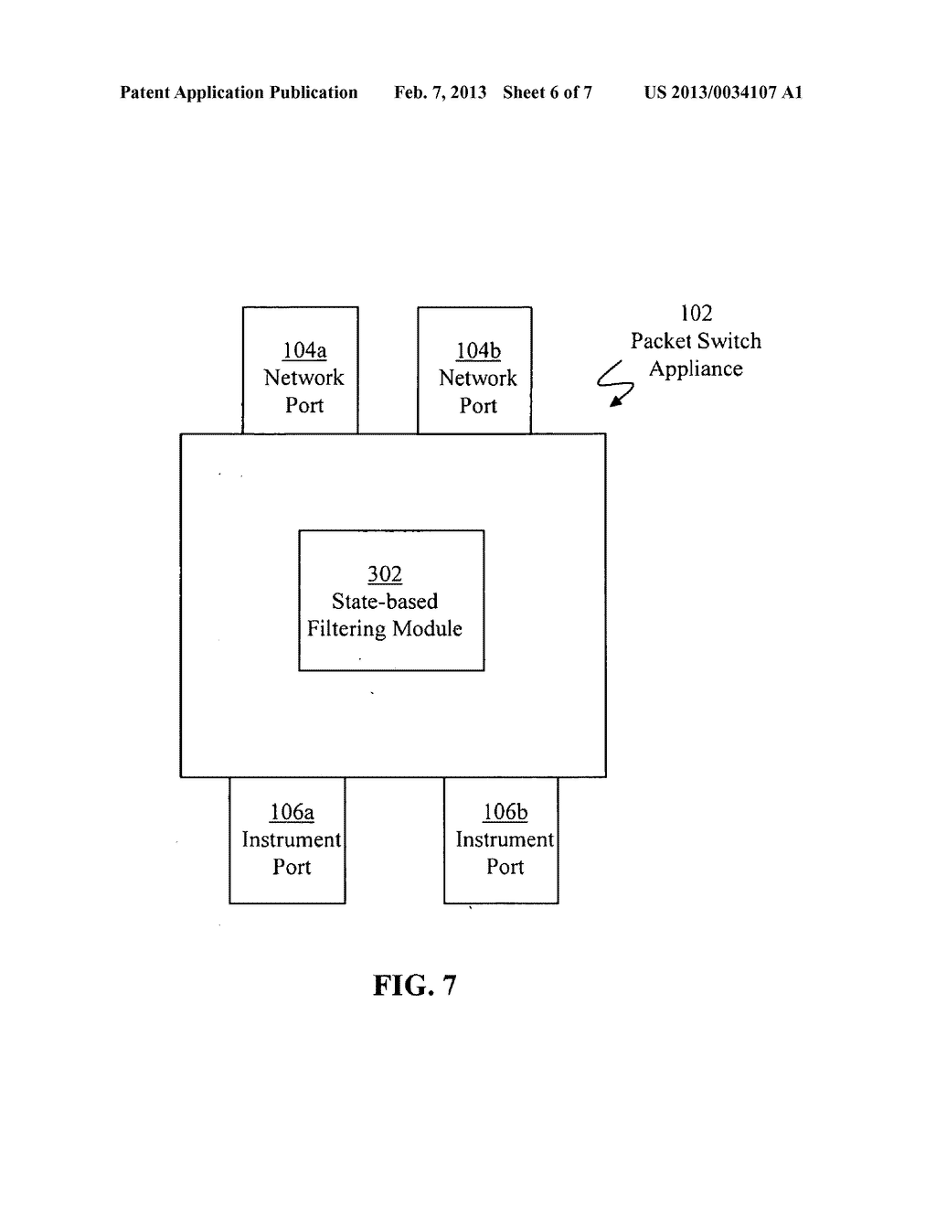 STATE-BASED FILTERING ON A PACKET SWITCH APPLIANCE - diagram, schematic, and image 07