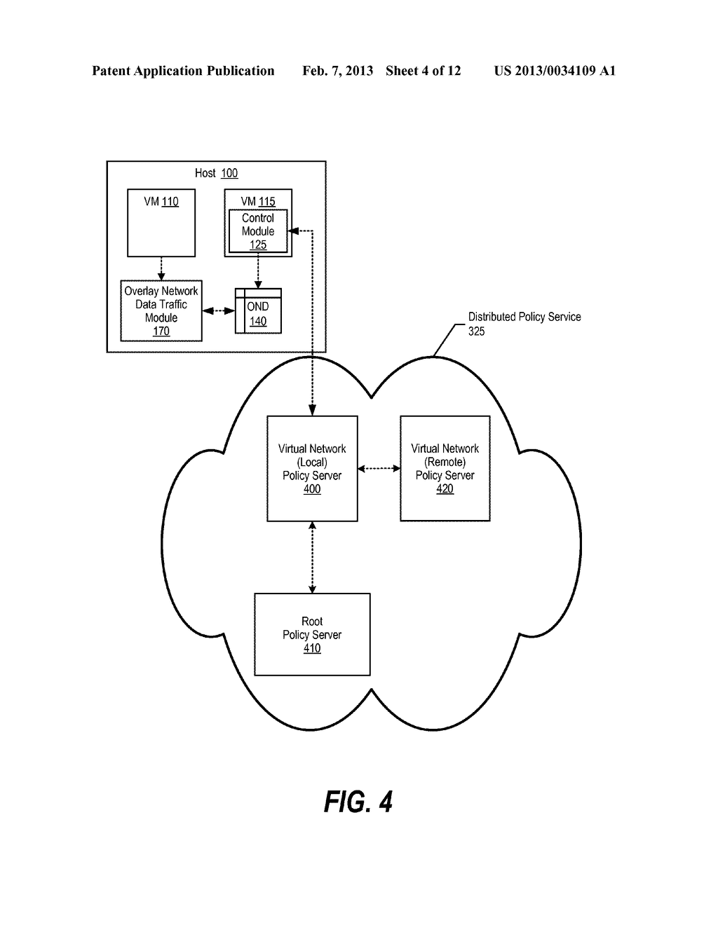 Distributed Overlay Network Data Traffic Management by a Virtual Server - diagram, schematic, and image 05