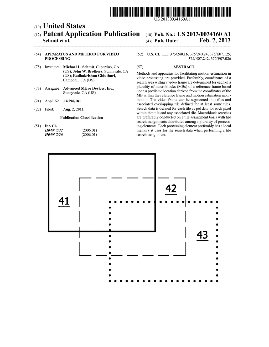 APPARATUS AND METHOD FOR VIDEO PROCESSING - diagram, schematic, and image 01