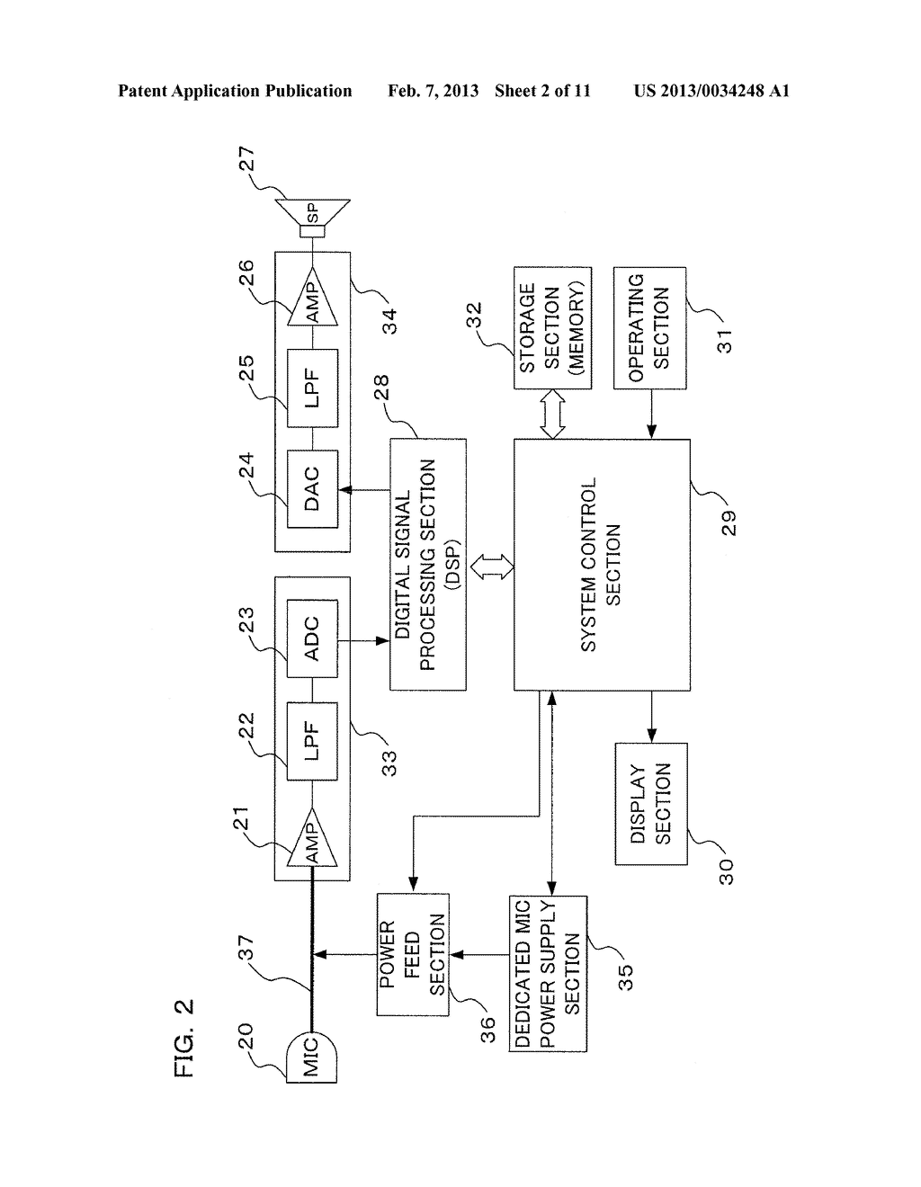 AUDIO RECORDING AND PLAYBACK DEVICE, AND POWER FEED METHOD FOR AUDIO     RECORDING AND PLAYBACK DEVICE - diagram, schematic, and image 03