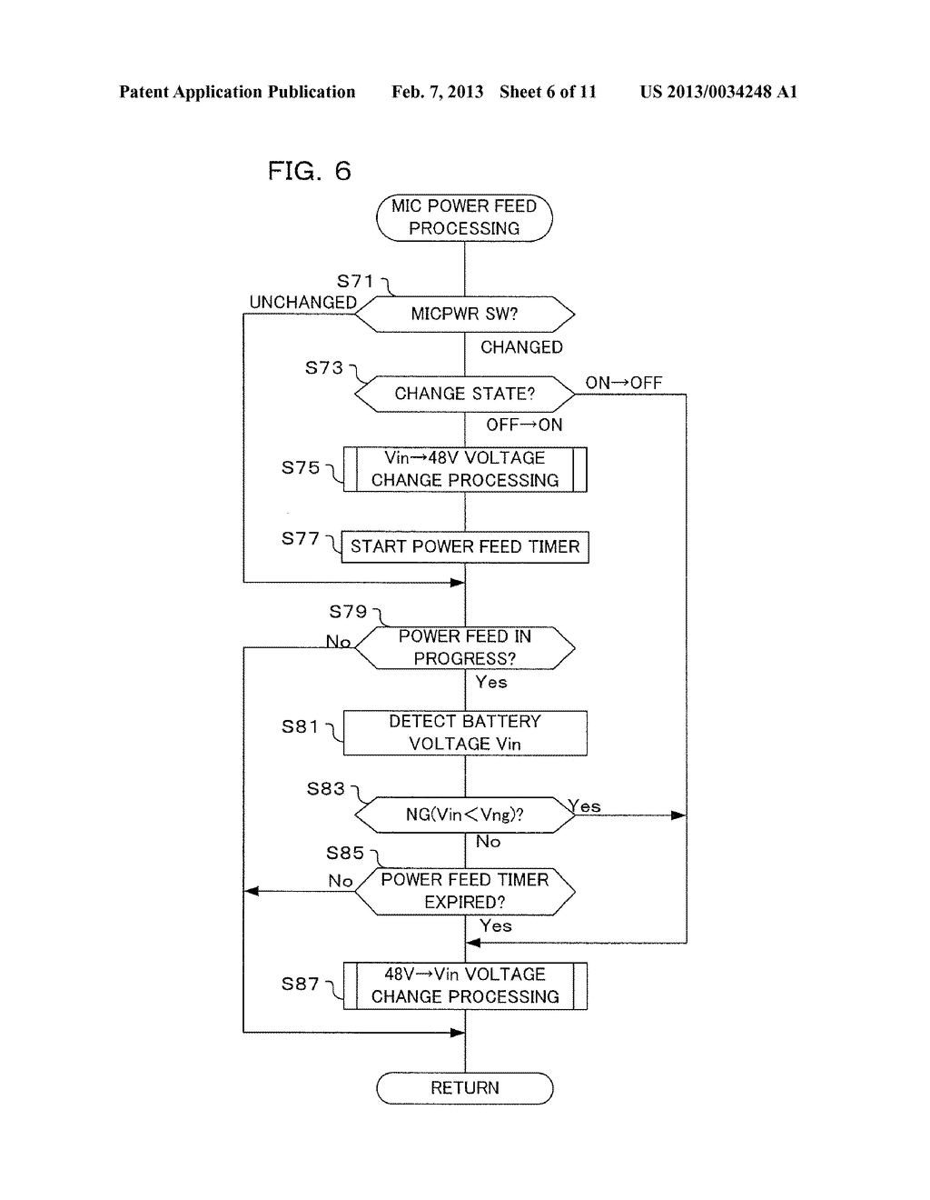 AUDIO RECORDING AND PLAYBACK DEVICE, AND POWER FEED METHOD FOR AUDIO     RECORDING AND PLAYBACK DEVICE - diagram, schematic, and image 07