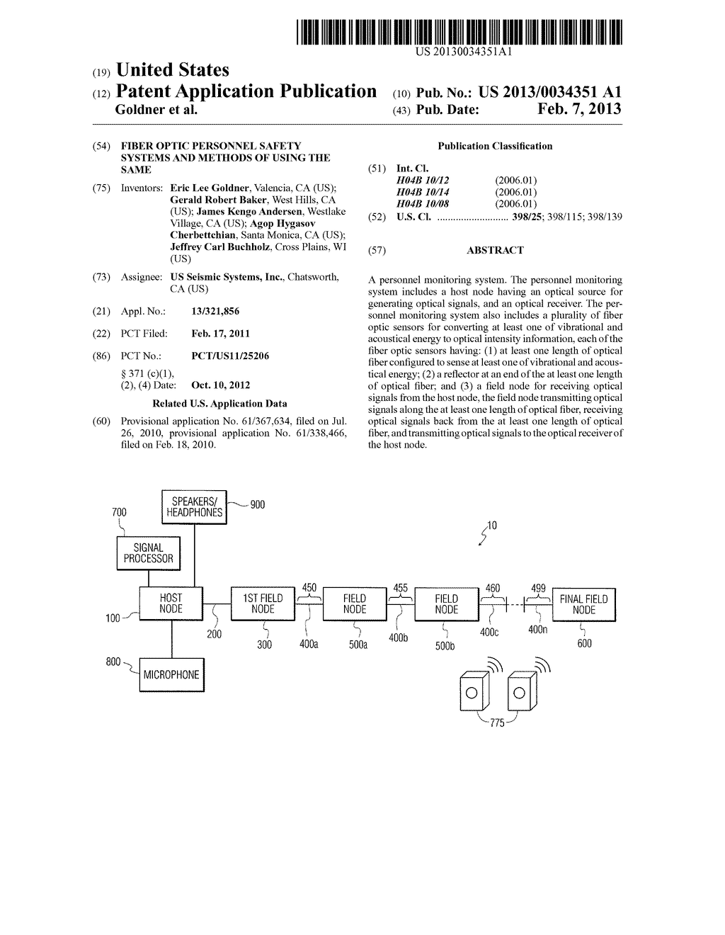 FIBER OPTIC PERSONNEL SAFETY SYSTEMS AND METHODS OF USING THE SAME - diagram, schematic, and image 01