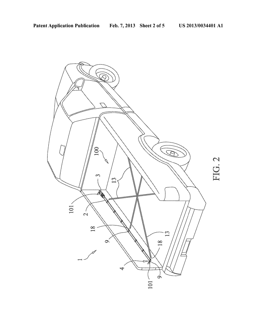 Device Providing Additional Attachment Points in a Vehicle Bed - diagram, schematic, and image 03