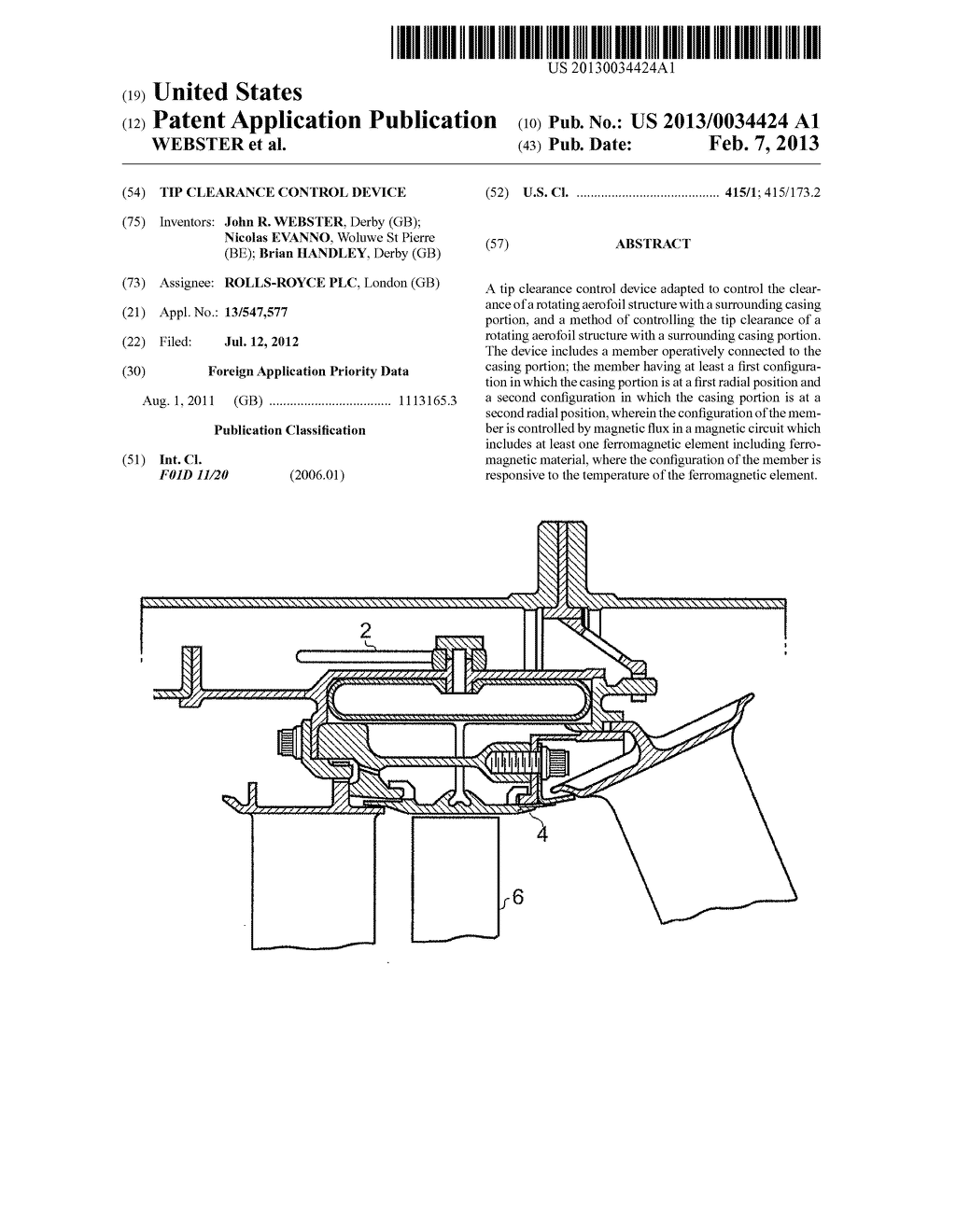 TIP CLEARANCE CONTROL DEVICE - diagram, schematic, and image 01