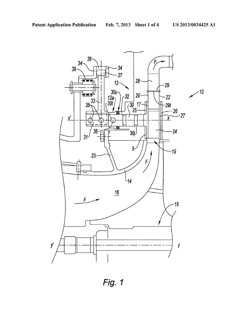 METHOD FOR ADAPTING THE AIR FLOW OF A TURBINE ENGINE HAVING A CENTRIFUGAL     COMPRESSOR AND DIFFUSER FOR IMPLEMENTING SAME - diagram, schematic, and image 02