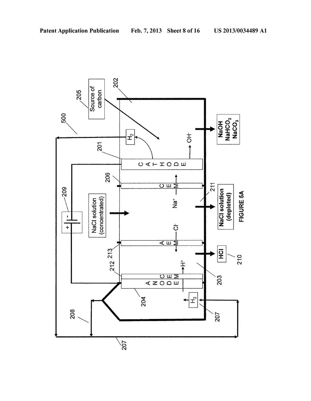 ELECTROCHEMICAL HYDROXIDE SYSTEM AND METHOD USING FINE MESH CATHODE - diagram, schematic, and image 09