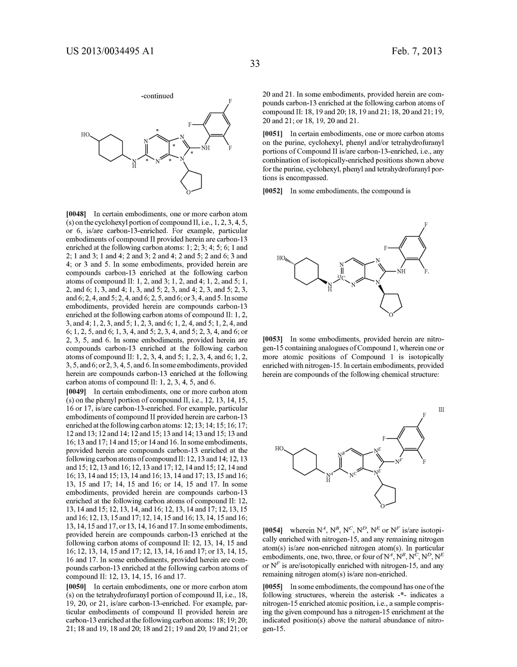 ISOTOPOLOGUES OF     4-[9-(TETRAHYDRO-FURAN-3-YL)-8-(2,4,6-TRIFLUORO-PHENYLAMINO)-9H-PURIN-2-Y-    LAMINO]-CYCLOHEXAN-1-OL - diagram, schematic, and image 34