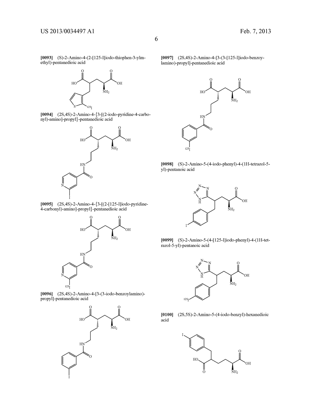 IODINE-LABELED HOMOGLUTAMIC ACID AND GLUTAMIC ACID DERIVATIVES - diagram, schematic, and image 14