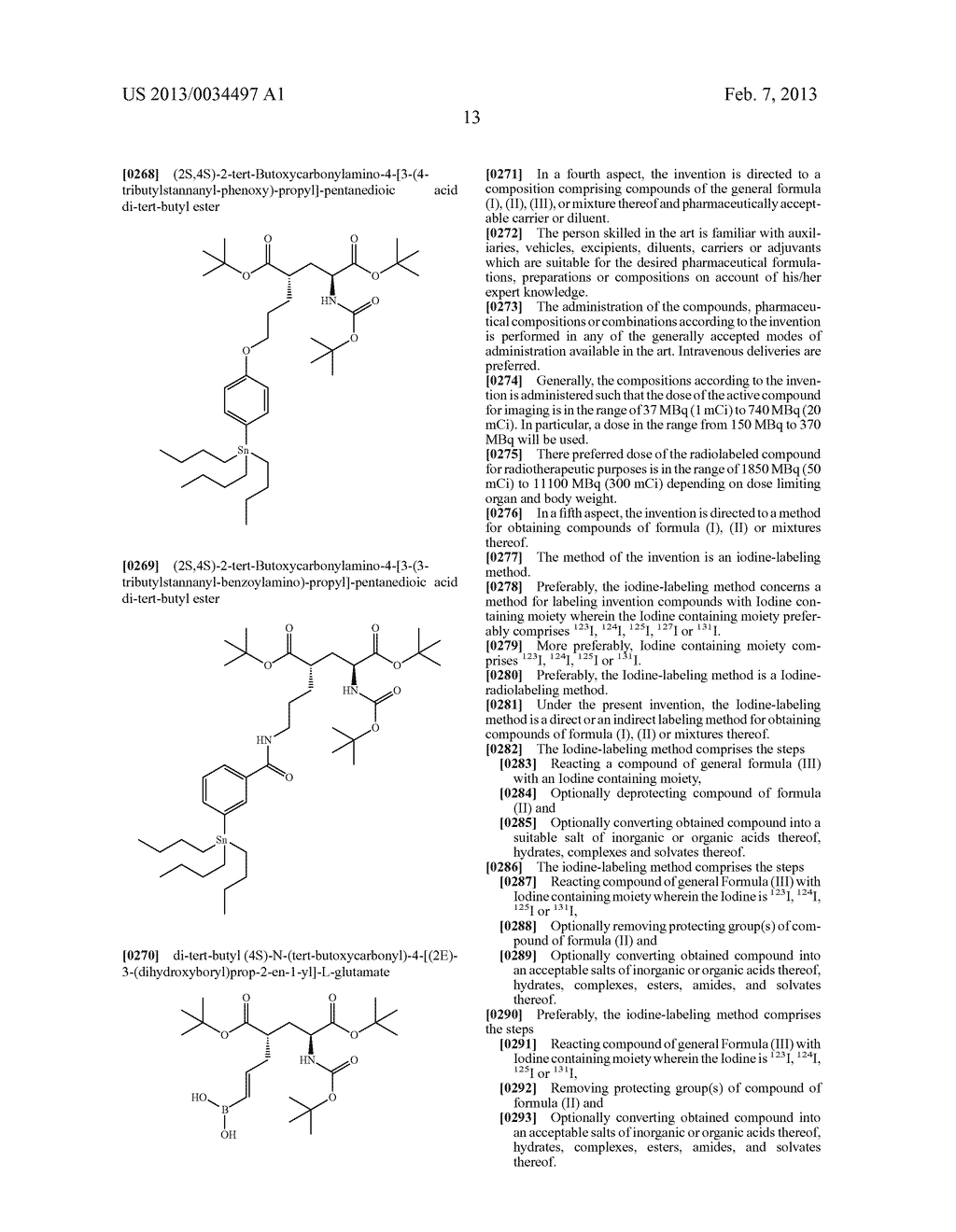 IODINE-LABELED HOMOGLUTAMIC ACID AND GLUTAMIC ACID DERIVATIVES - diagram, schematic, and image 21