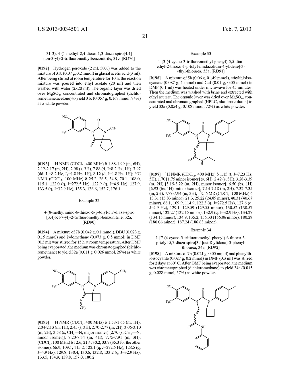 DIARYLHYDANTOIN COMPOUNDS - diagram, schematic, and image 51