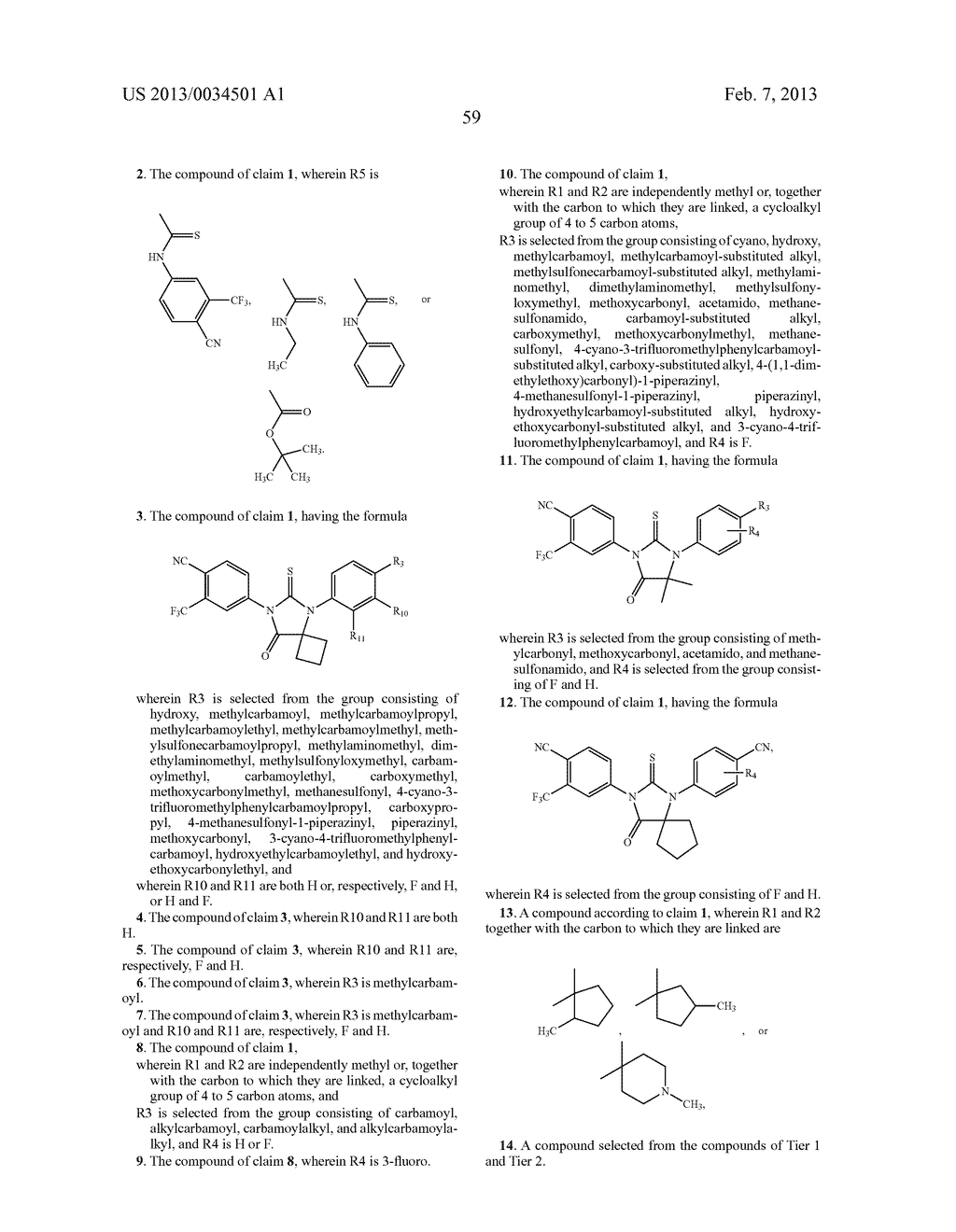 DIARYLHYDANTOIN COMPOUNDS - diagram, schematic, and image 89