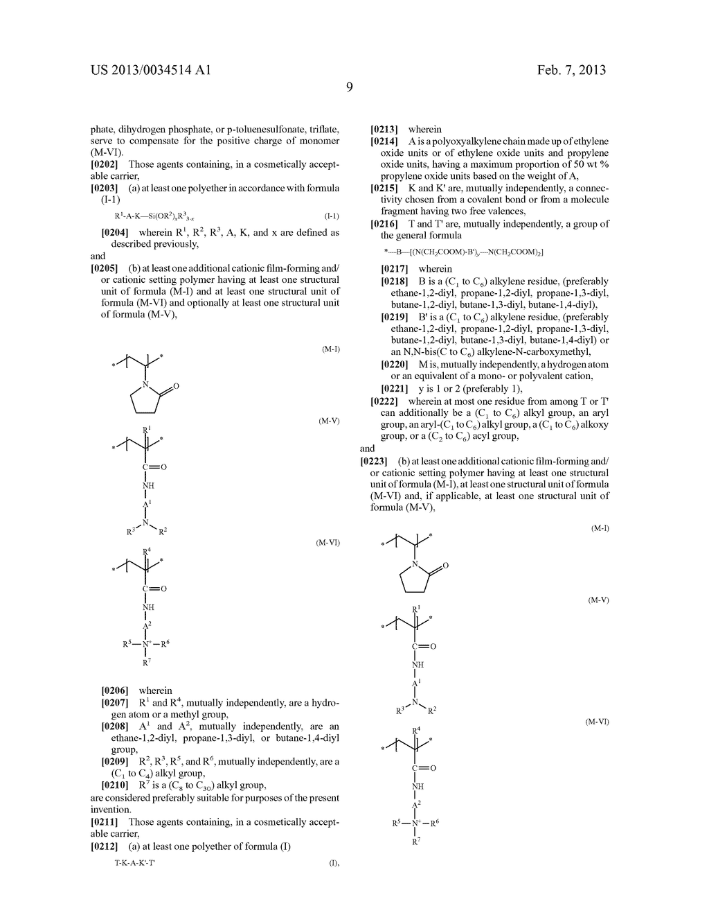 HAIR TREATMENT PRODUCTS COMPRISING SPECIFIC POLYETHERS AND HAIR-FIXING     POLYMERS - diagram, schematic, and image 10