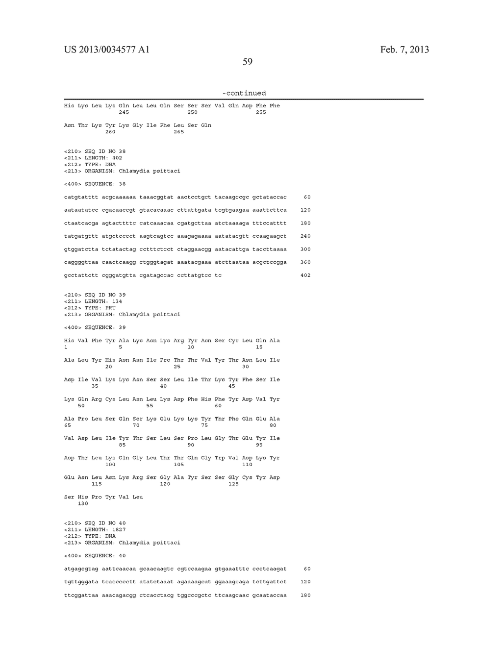 Methods and Compositions for Vaccination Comprising Nucleic Acid and/or     Polypeptide Sequences of Chlamydia - diagram, schematic, and image 68