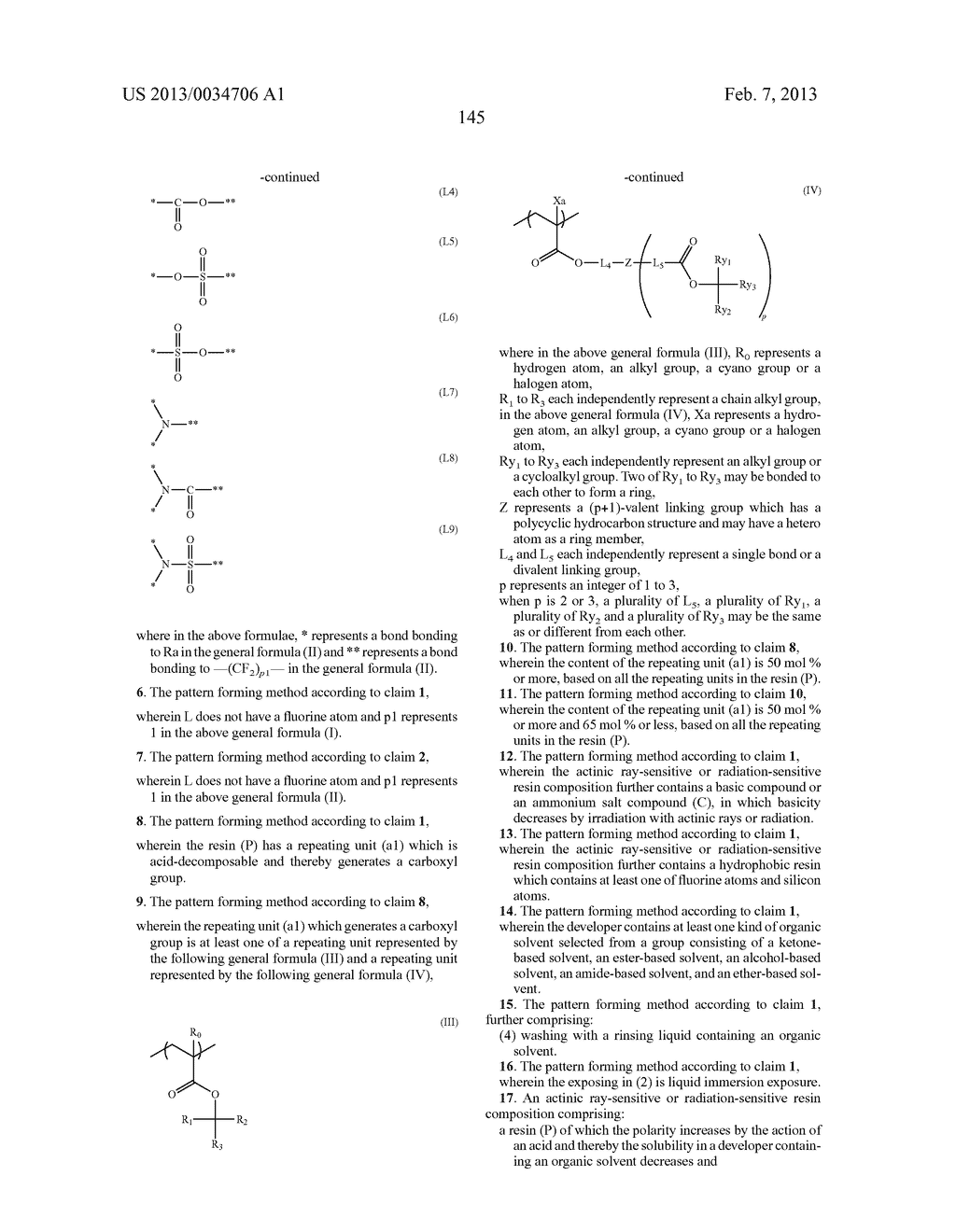 PATTERN FORMING METHOD, ACTINIC RAY-SENSITIVE OR RADIATION-SENSITIVE RESIN     COMPOSITION, RESIST FILM, PRODUCTION METHOD OF ELECTRONIC DEVICE, AND     ELECTRONIC DEVICE - diagram, schematic, and image 150