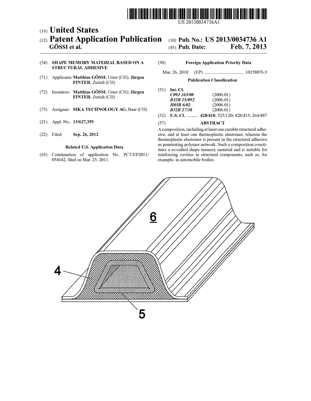 SHAPE MEMORY MATERIAL BASED ON A STRUCTURAL ADHESIVE - diagram, schematic, and image 01